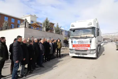 Erzincan Ticaret ve Sanayi Odası Yardım Tırı Deprem Bölgesine Doğru Yola Çıktı