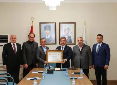Erzincan Valisi Hamza Aydoğdu’dan Ahmet Tanoğlu’na Teşekkür Belgesi