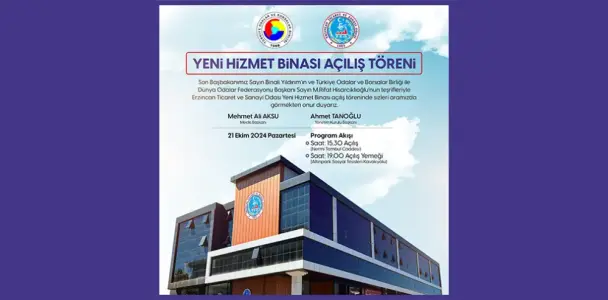 Yeni Hizmet Binası Açılış Töreni Daveti